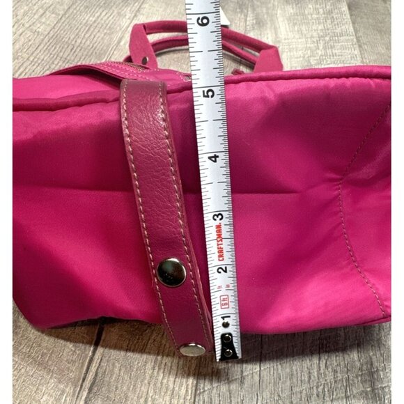 FRANCO SARTO Hot Pink Handbag Purse Accordion Gathered Zip Pockets Rock Roll NEW - Picture 8 of 13